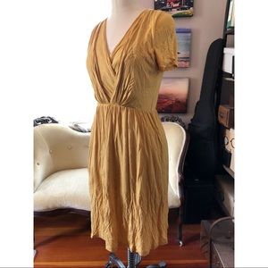 Gilli for ModCloth saffron double crossover dress